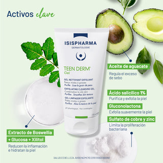 ISISPHARMA Teen Derm Gel Exfoliante 150 ml – Piel Grasa