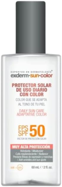 EXDERM-PROTECTOR SOLAR DE USO DIARIO CON COLOR SPF 50+