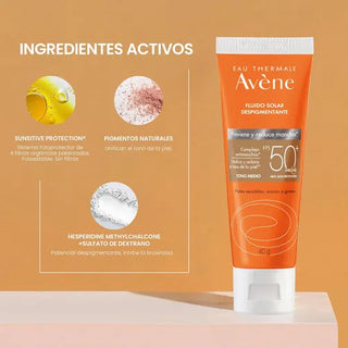 Avène Fluido Solar Despigmentante Tono Claro FPS 50+
