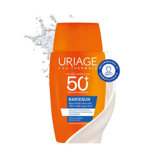 URIAGE - Bariésun Aqua Fluido Ultra Matte SPF 50+ 50 ml | Protector Solar Facial Ultra Mate