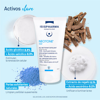 ISISPHARMA NEOTONE Gel Exfoliante 40 ml / 150 ml | Gel Exfoliante Iluminador