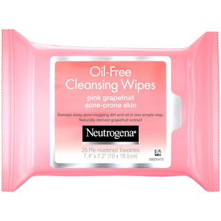 NEUTROGENA OIL FREE CON EXTRACTO DE TORONJA TOALLITAS LIMPIADORAS