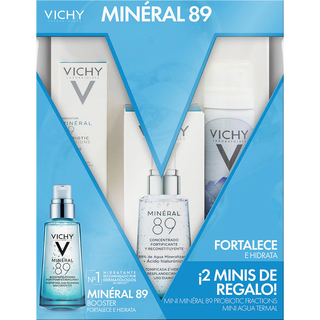 VICHY KIT MINERAL 89 BOOSTER+MINI MINERAL 89 PROBIOTIC+AGUA TERMAL 50 ML