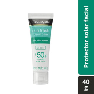 NEUTROGENA- PROTECTOR SOLAR FACIAL PFS50+ SIN COLOR 40G