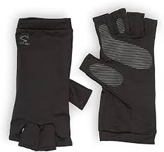 UV SHIELD SUN GLOVES UPF 50+ COLOR NEGRO TALLA L/XL