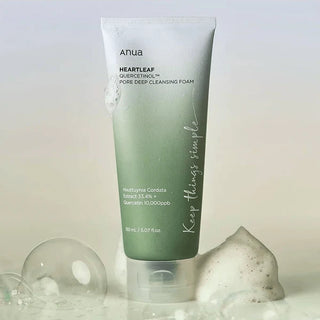 Anua - Heartleaf Quercetinol Pore Deep Cleansing Foam 150 ml | Limpiador Profundo para Poros