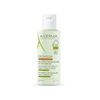 A-DERMA GEL EMOLIENTE LIMPIADOR PARA CUERPO Y CABELLO  200 ML