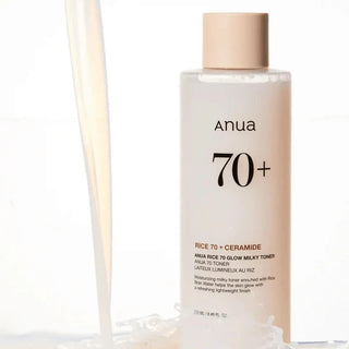 ANUA - Rice 70 Glow Milky Toner 250 ml | Toner Iluminador y Seborregulador
