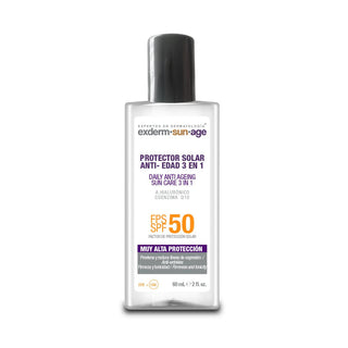 EXDERM SUN AGE PROTECTOR SOLAR FPS 50 ANTI EDAD 3 EN 1