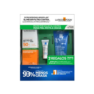 Kit Anthelios Toque Seco + Effaclar Duo 15Ml + Gel Effaclar 50Ml