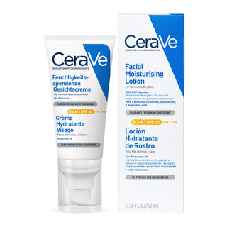 CERAVE LOCION HIDRATANTE DE ROSTRO PIEL SECA FPS30 52ML