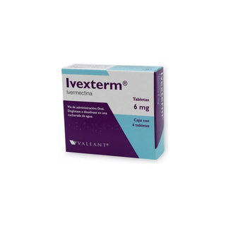 IVEXTERM 6 MG C/4 TAB